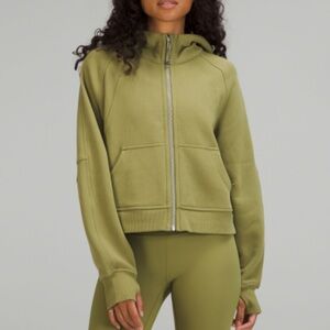 COPY - Lululemon Scuba Oversized Full zip. Bronze green.